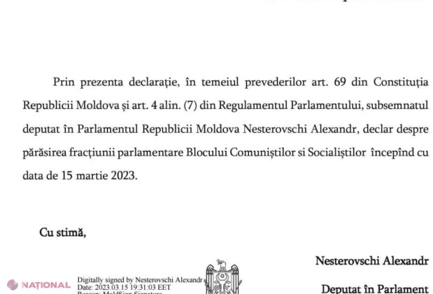 Se DEZINTEGREAZĂ partidul lui Dodon. Un deputat PĂRĂSEȘTE fracțiunea parlamentară a PSRM și se alătură lui Ilan Șor