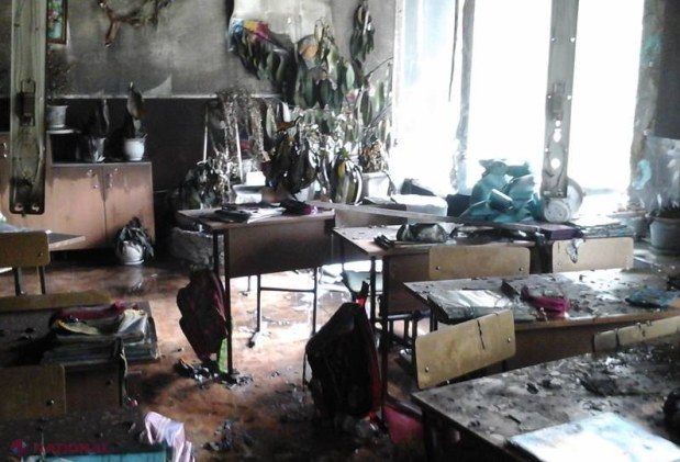 INCENDIU la un liceu din capitală