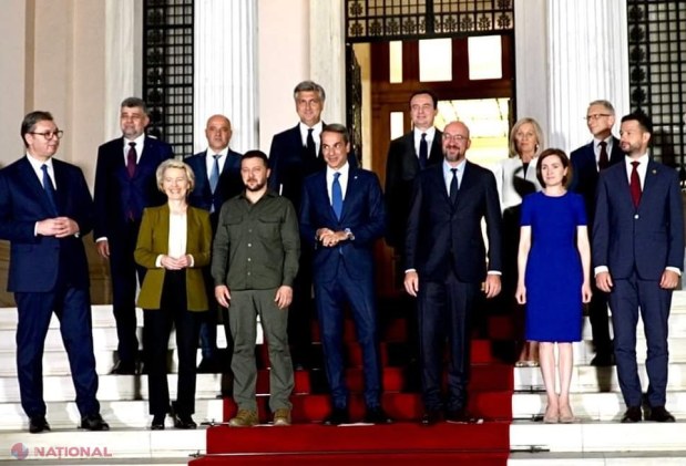 FOTO // Maia Sandu, alături de Volodimir Zelenski și Marcel Ciolacu la reuniunea șefilor de stat și de guvern din Sud-Estul Europei și Balcanii de Vest: ,,De felul în care acționăm acum depinde viitorul Europei