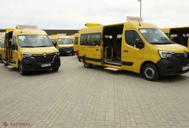 FOTO, VIDEO // Guvernul României donează R. Moldova încă 69 de autobuze școlare, în valoare de 74 de milioane de lei. Ambasadorul Cristian-Leon Țurcanu: „Prin acest lot de autobuze, contribuim la îmbunătățirea calității în educație”