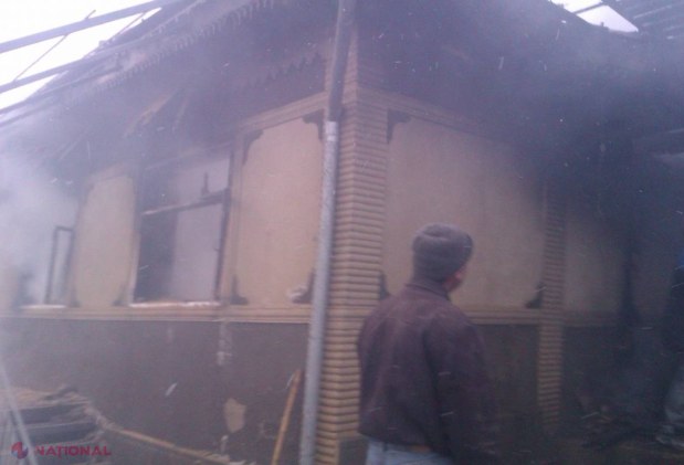 HÂNCEȘTI // Incendiu de proporții. O locuință a ARS în TOTALITATE