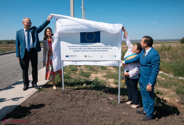 Drumul de acces către lacul Beleu din sudul R. Moldova, reabilitat cu bani de la UE