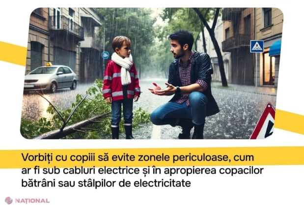 METEO // Cod galben de ploi puternice și vineri, până la amiază, în R. Moldova