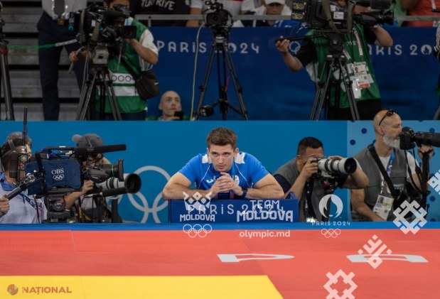 FOTO // Judocanul Mihail Latîșev, eliminat de la Jocurile Olimpice. Sportivul nostru de 20 de ani a cedat în fața campionului MONDIAL Tato Grigalashvili