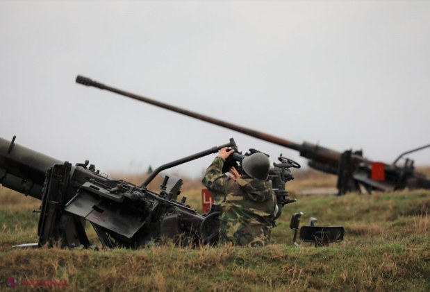 FOTO // Militarii Armatei Naționale, instruiți în România. Aceștia au efectuat trageri antiaeriene și terestre, cu tehnica Forțelor Aeriene Române