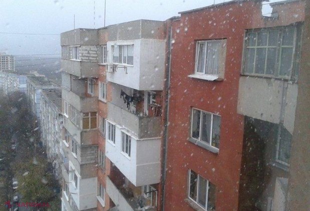 Ninge! A venit iarna și la Chișinău!