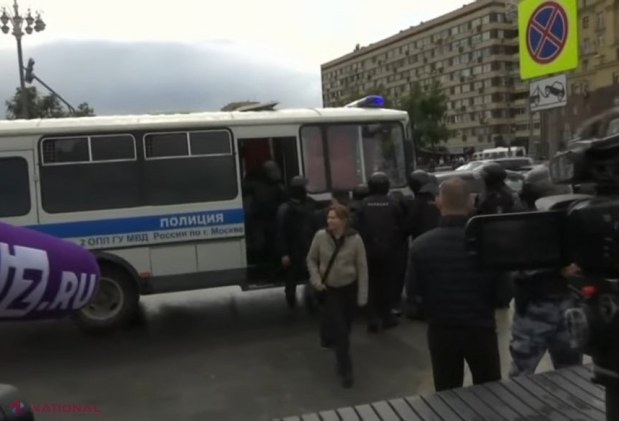 PROTESTE // Peste 600 de persoane au fost reţinute la Moscova în cursul unui miting neautorizat al opoziţiei