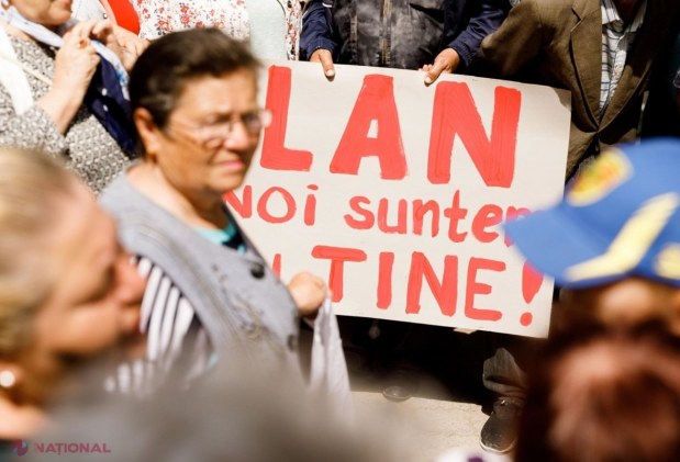 FOTO // Miting în susținerea lui Ilan Șor la Curtea de Apel Cahul