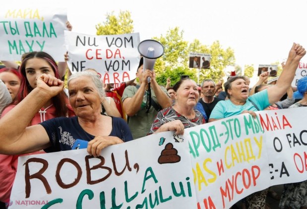 Un nou protest în fața Procuraturii Generale. Cei prezenți au cerut ELIBERAREA deputatului Partidului „ȘOR”, Marina Tauber