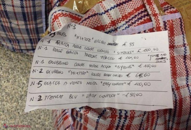 Moldovean prins în Italia cu haine furate în valoare de 40 000 de euro