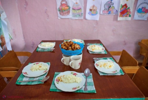 FOTO // Mâncare de la RESTAURANT pentru copiii din grădinițele din Orhei