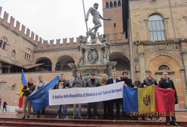 FOTO // Europa ZGUDUITĂ de mesaje în susținerea integrării europene a R. Moldova