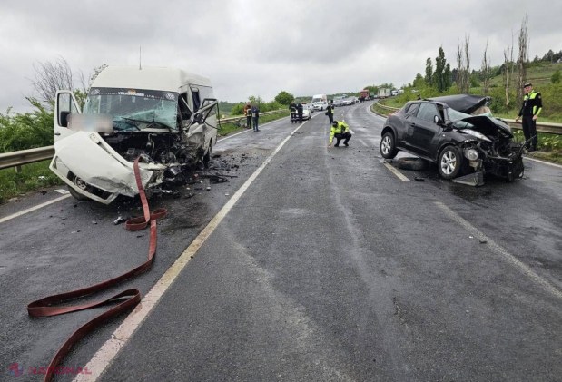Detalii despre accidentul de la Bardar, cu implicarea unui microbuz de rută: Victimele traumatizate au între 7 și 68 de ani