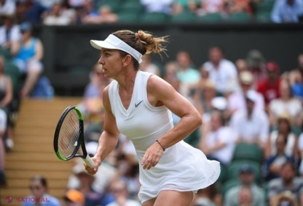 Simona Halep s-a calificat în SIMIFINALE la Wimbledon! Victorie clară după un start greoi în faţa lui Shuai Zhang