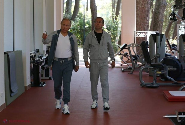 VIDEO, FOTO // Putin şi Medvedev, surprinşi într-o IPOSTAZĂ INEDITĂ