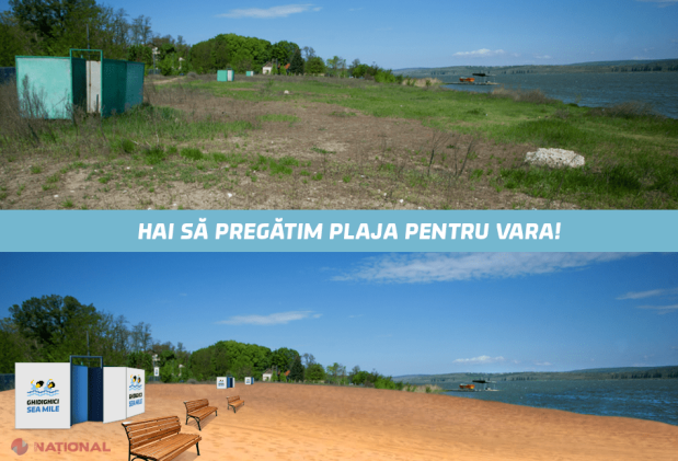 Vrei să te bronzezi pe plaja lacului de la Ghidighici? Pune-te mai întâi pe treabă!