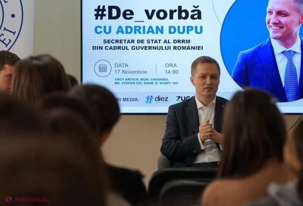 Ce înseamnă să fii secretar de stat al DRRM sau să deții o funcție de demnitate publică. Adrian Dupu le-a dezvăluit tinerilor din R. Moldova cum să-și construiască o CARIERĂ de succes