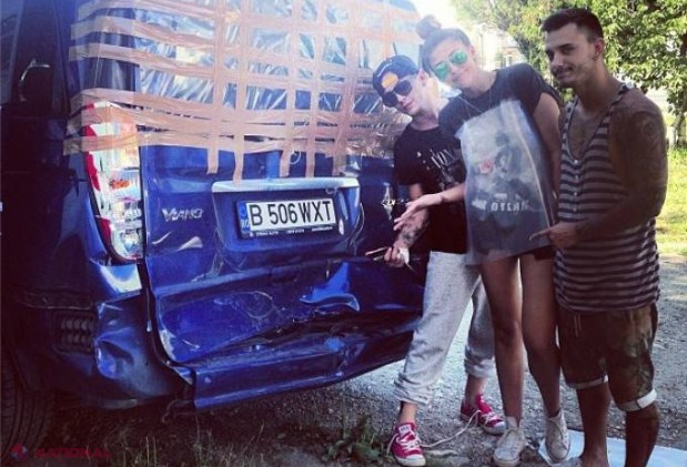 FOTO // Antonia, implicată într-un accident rutier! Mașina în care se afla s-a făcut praf!