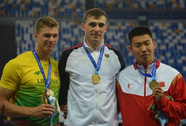 Medalie de AUR pentru atletul Andrian Mardare la Universiada Mondială din Italia