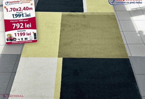 Târg Național de Covoare cu Reduceri de Toamnă în toate magazinele Carpet Outlet din Chișinău și Bălți