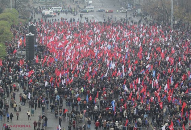 Poliţia numeşte O CIFRĂ a participanţilor la mitingul PCRM. De 20 de ori mai mică decât la mitingul