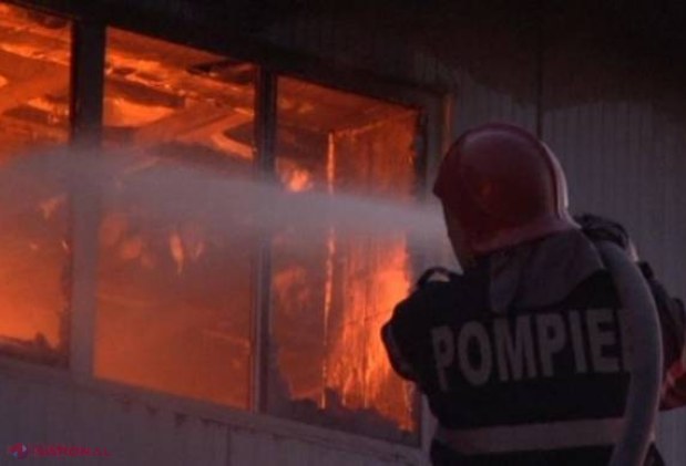 Incendiu în Durlești: au ars DOUĂ SAUNE