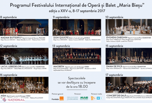 Soliști de RENUME din zece țări, la Festivalul „Maria Bieșu” care începe mâine la Chișinău