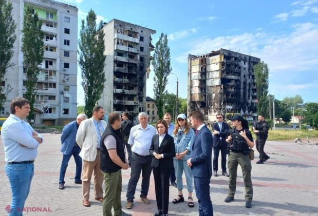 Maia Sandu a vizitat Borodeanka și Irpin, localități în care armata lui Putin a făcut PRĂPAD.