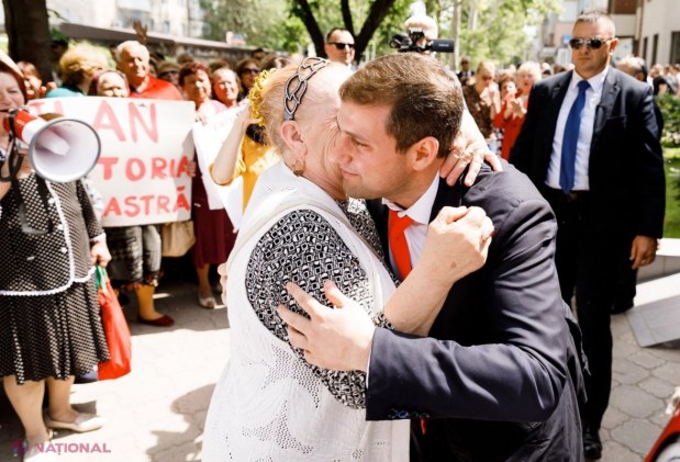 FOTO // Miting în susținerea lui Ilan Șor la Curtea de Apel Cahul