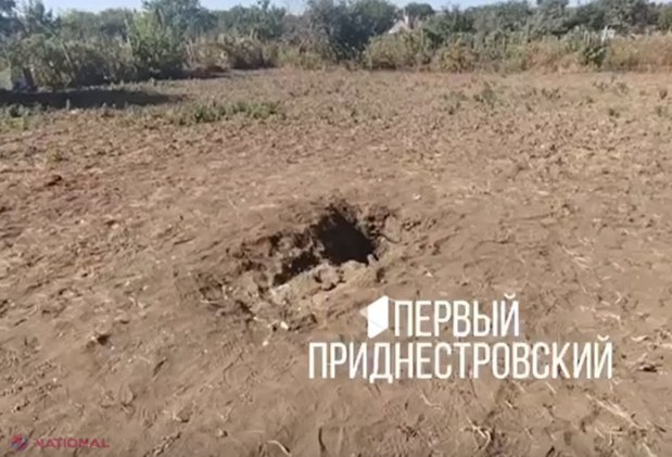VIDEO // Războiul pornit de Putin în Ucraina a ajuns și în Transnistria? Primele IMAGINI cu locul căderii rachetei S - 300 de producție rusească. „O bucată din rachetă avea peste trei metri... ”