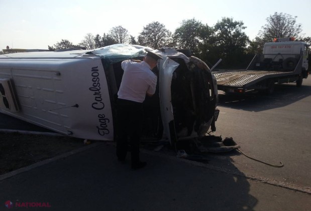 Reportaj FOTO // GRAV accident pe traseul Orhei-Chișinău, în apropiere de Stăuceni