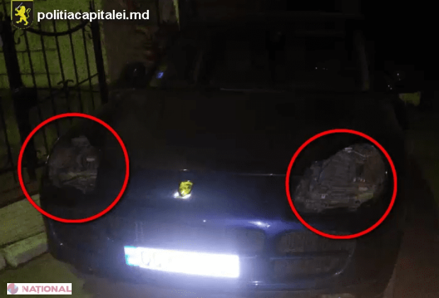 „Distracția” unor copii din Chișinău: Demontau farurile de la un „Porsche Cayenne”