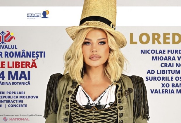 „Festivalul Tradițiilor Românești”, eveniment de excepție organizat la Chișinău de DRRM. În scenă vor urca Loredana Groza, Nicolae Furdui Iancu, Mioara Velicu sau Tulnicăresele Moațele din Câmpeni, iar accesul e GRATUIT