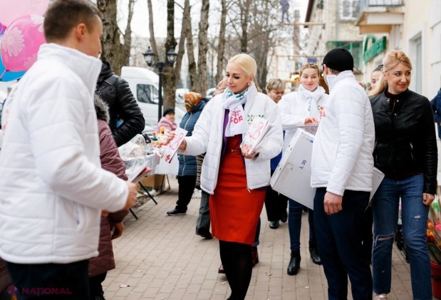 FOTO // Partidul „ȘOR” a felicitat cele 40 de mii de femei membre ale formațiunii din întreaga țară de Ziua Internațională a Femeii