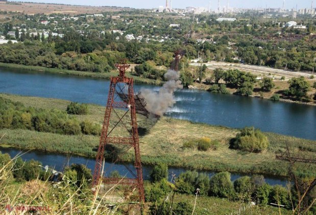 VIDEO // Telefericul de la Rezina a fost aruncat în aer