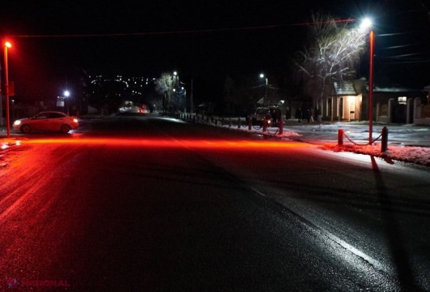 FOTO // Municipiul Orhei, UNICUL oraș din R. Moldova unde trecerile pentru pietoni sunt ILUMINATE cu reflectoare roșii intermitente