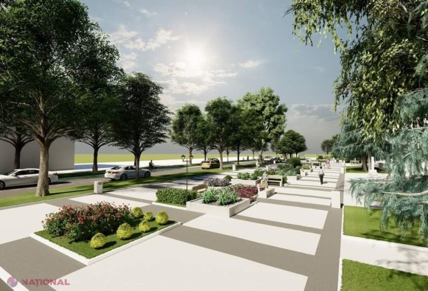 FOTO // MODERNIZARE: Cum va arăta centrul municipiului Cahul, după amenajări efectuate cu bani de la UE