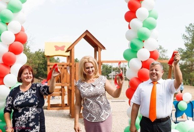 FOTO // În mai puțin de o lună, Partidul „ȘOR” a construit în sate 12 TERENURI de joacă pentru copii
