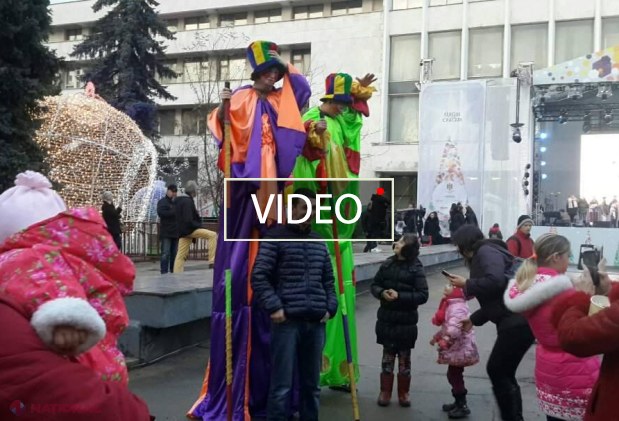 VIDEO, FOTO // Târgul de Crăciun din centrul Chișinăului, inaugurat de Guvern