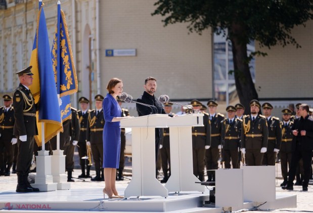GALERIE FOTO // „Bombele nu pot transforma demnitatea în supunere” – Mesajul emoționant al Maiei Sandu pentru poporul ucrainean cu ocazia Zilei Statalității Ucrainei