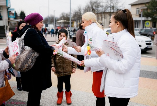 FOTO // Partidul „ȘOR” a felicitat cele 40 de mii de femei membre ale formațiunii din întreaga țară de Ziua Internațională a Femeii