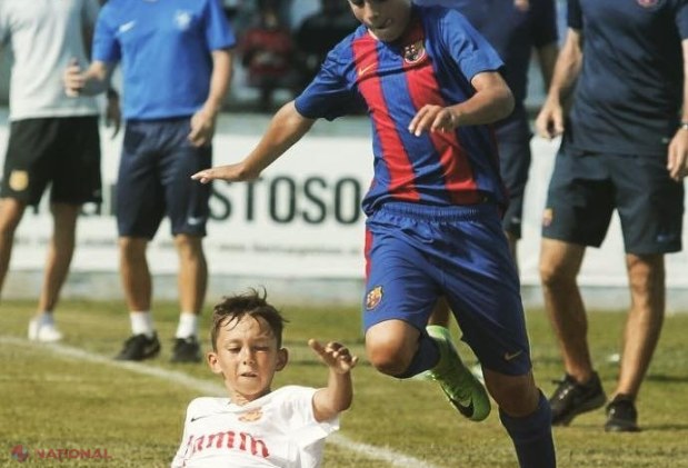 FOTO // Leo, moldoveanul care va juca la FC Barcelona. Clubul catalan i-a pus pe masă un CONTRACT pentru trei ani. Coechipierii îi zic „MAȘINA”