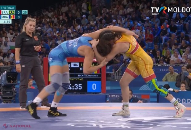 VICTORIE pentru Anastasia Nichita în a doua luptă. Sportiva noastră s-a calificat în SEMIFINALE și o despart doar două lupte de medalia de AUR