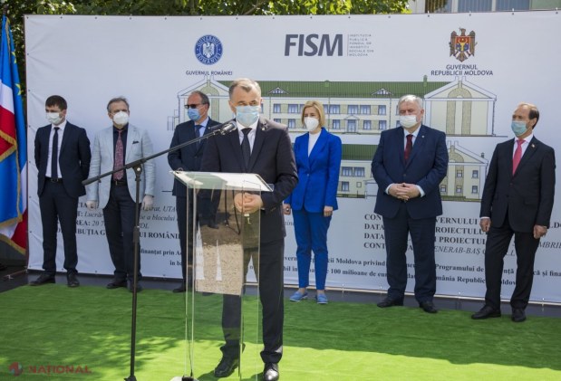 FOTO // La Comrat a demarat CONSTRUCȚIA unui bloc nou de studii a Liceului „Mihai Eminescu”, unicul liceu cu predare în limba română din oraș. România a acordat 15 milioane de lei pentru acest proiect