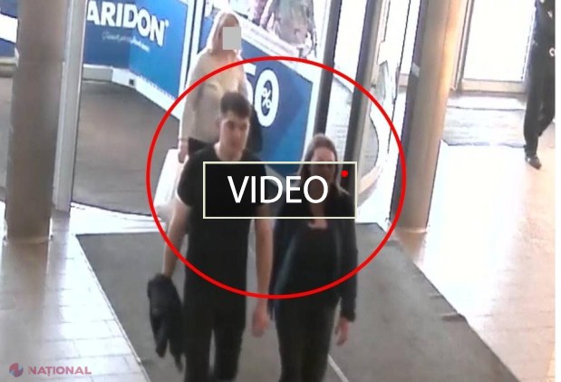 VIDEO // RUȘINOS: Ce fac doi tineri, El și EA, într-un centru comercial din centrul Chișinăului