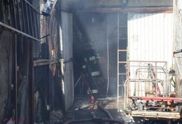 INCENDIU la Piața Centrală din Chișinău