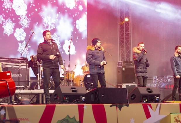VIDEO, FOTO // REVELION cu focuri de ARTIFICII spectaculoase la Târgul de Crăciun. Cei prezenți au asistat la un concert susținut de „Gândul Mâței”, „Brio Sonores”, „Noroc” și Vali Boghean Band