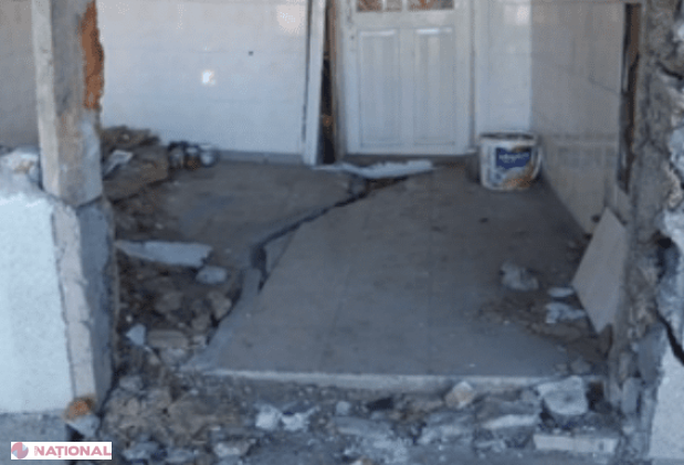 Pamântul îi înghite casa. Coșmarul prin care trece un gospodar de la nordul R. Moldova