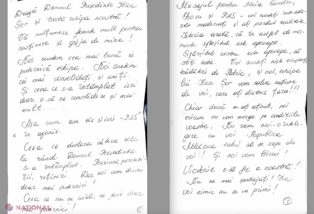 FOTO // Marina Tauber, SCRISOARE pentru Maia Sandu și Igor Grosu din IZOLATORUL de detenție