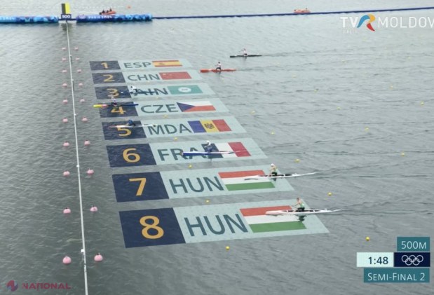 FOTO // Serghei Tarnovschi, în FINALA de la canoe simplu pe distanța de 1 000 de metri. Ucraineanul naturalizat a terminat al doilea cursa din semifinala sa și va lupta pentru o MEDALIE la Paris